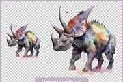 Dinosaurs SVG & PNG Clipart Bundle, an Animal Illustration by Digital Dreamscaping (Thumbnail 5 of 8)