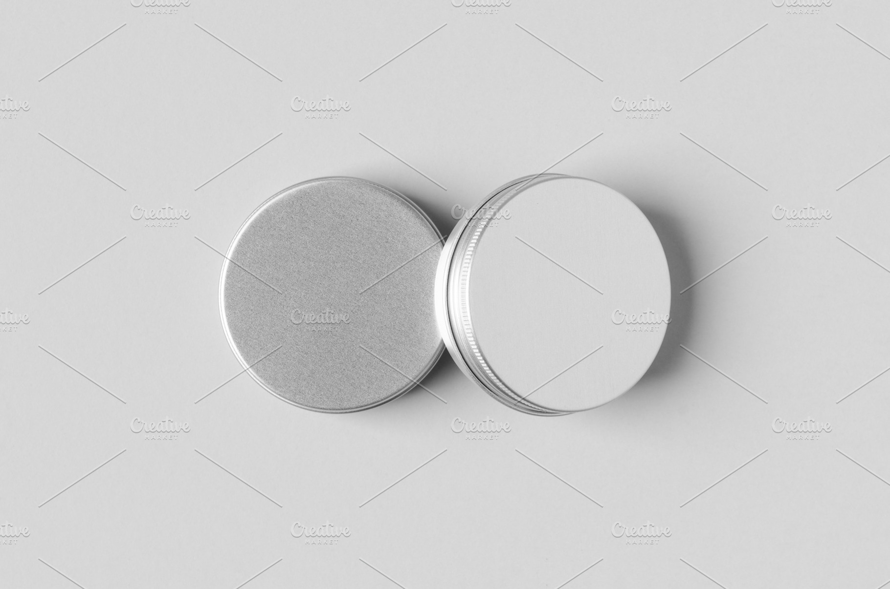 Metal cosmetic jar mockup JPEG, a Beauty & Fashion Photo by Shablon