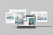 Laptop Screen Website Mockup, a Wearable Device Mockup by graphicsecond (Thumbnail 2 of 5)