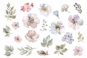 Light Watercolor Spring Flowers Png, a Decorative Illustration by GraphicsDish (Thumbnail 2 of 3)