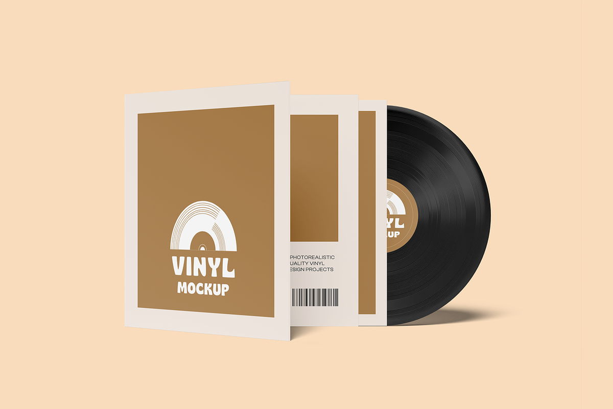 Vinyl Mockup Set, a Packaging Mockup by Se٧enStudio (Photo 4 of 8)