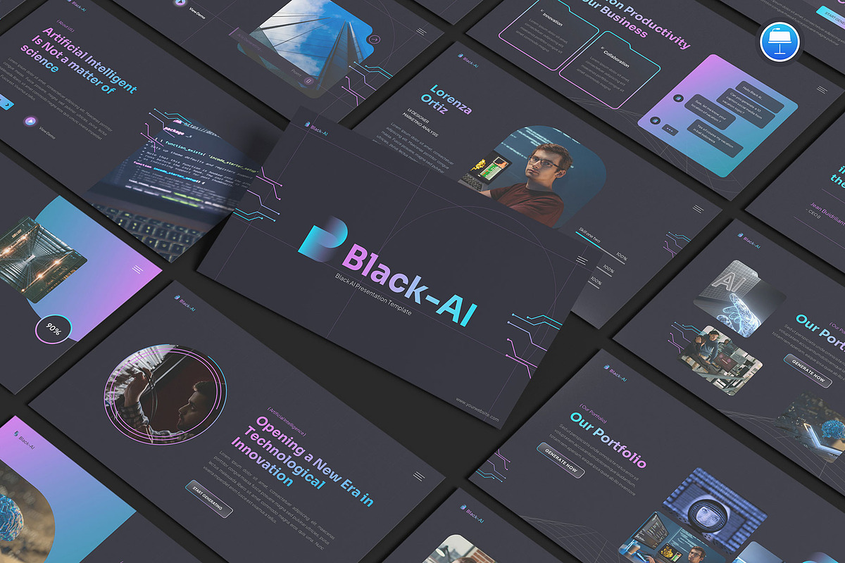Artificial Intelligence Keynote, a Presentation Template by Pixslides (Photo 1 of 5)