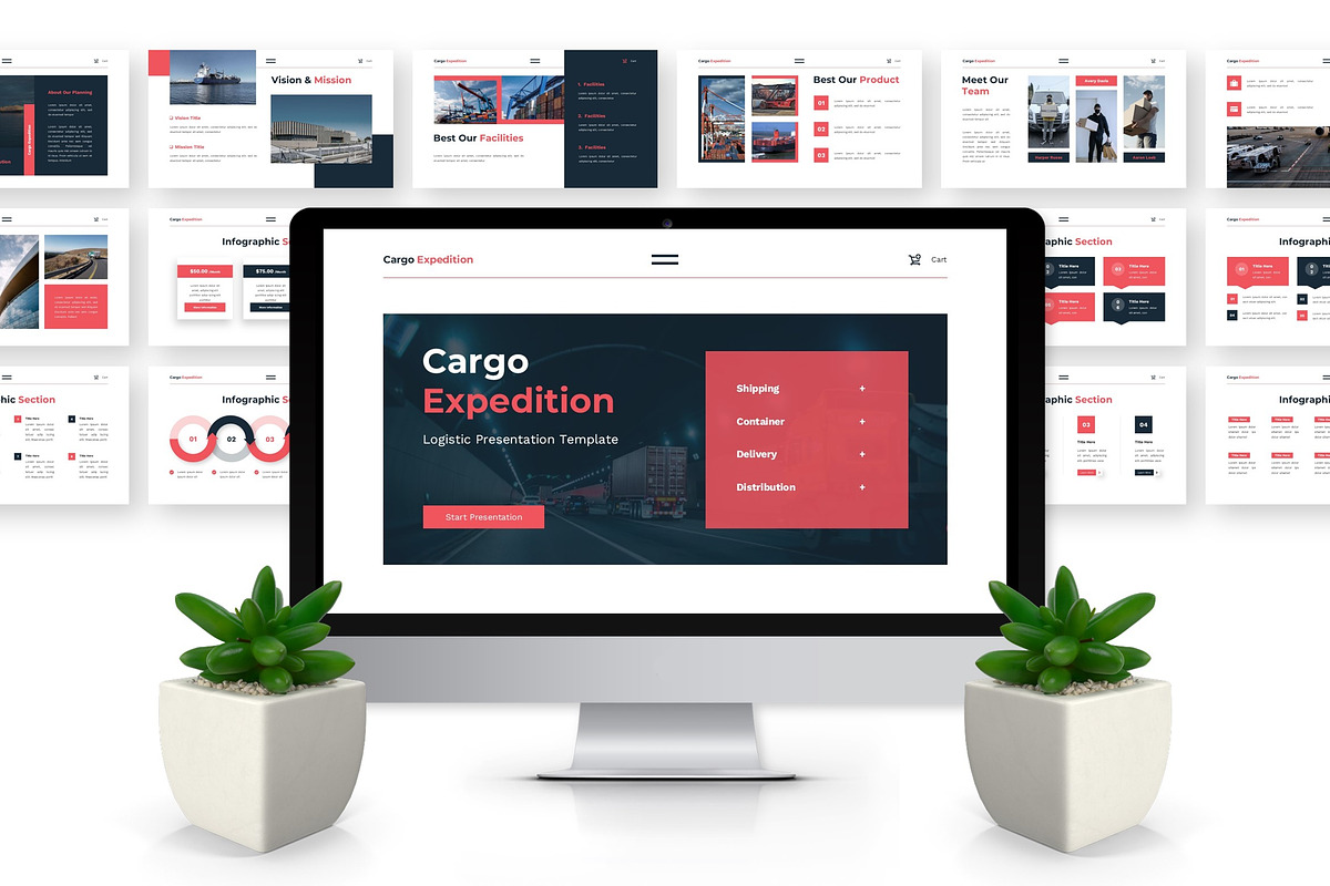 Cargo Expedition - Logistik PPT, a Presentation Template by Deepslide Studio (Photo 4 of 6)
