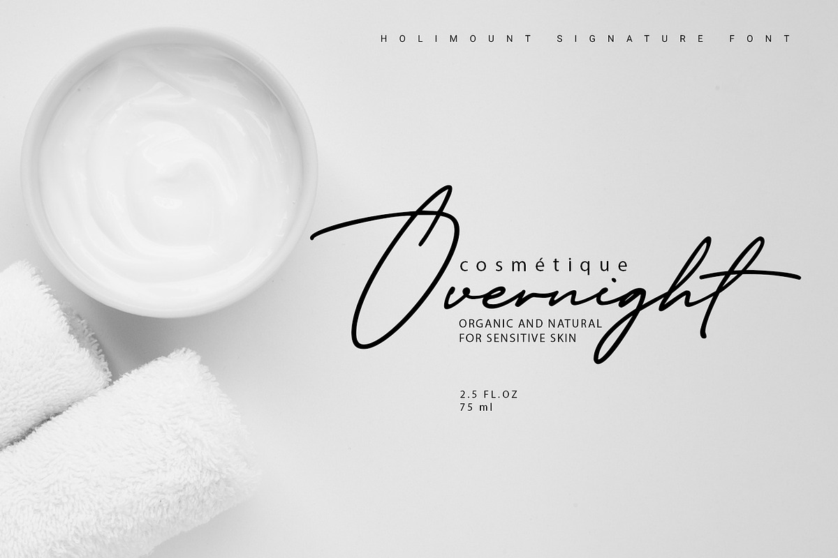 Holimount - Modern Signature, a Script Font by Ridha-38.lineart (Photo 3 of 11)