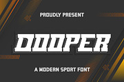 DOOPER Modern Sport Font, a Font by Bayuktx (Thumbnail 7 of 10)