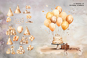 Watercolor Bronze Birthday Elegance, an Illustration by Dazzling Art Boutique (Thumbnail 6 of 11)