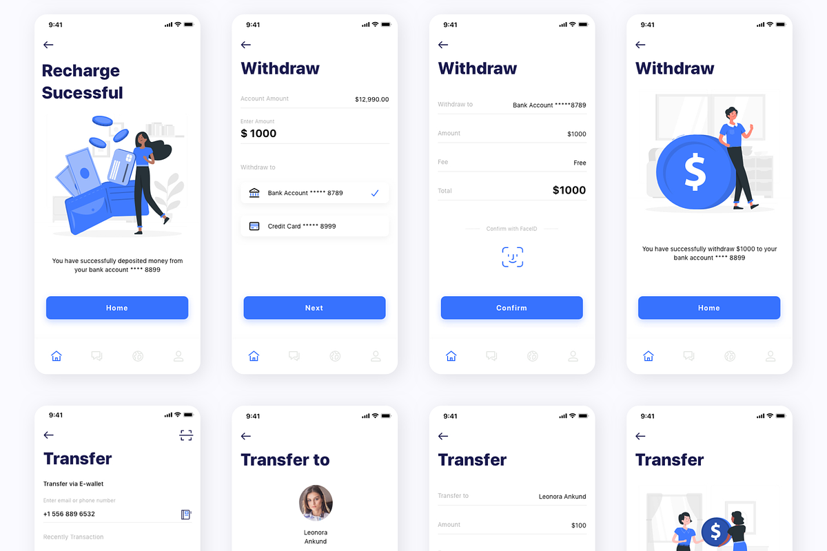 Kard | e-Wallet Finance App M Ui Kit, an App Template by Capi Product (Photo 9 of 11)