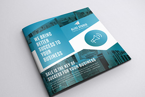 Square Bi-Fold Brochure Template, a Brochure Template by Alice_s