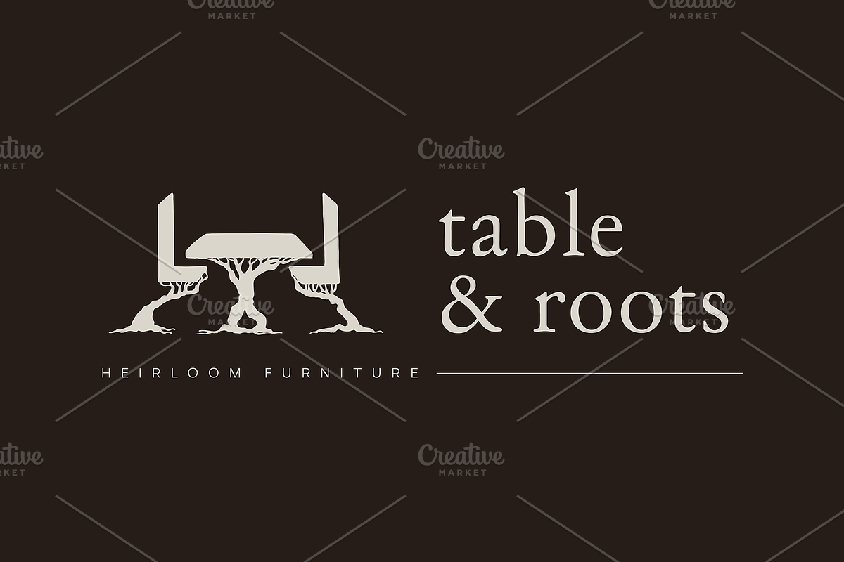 Table & Tree Roots / Furniture Logo, a Branding & Logo Template by Onyx Templates (Photo 5 of 8)