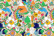 6 ultra-detailed trippy patterns, a Pattern Graphic by Slavko Kahovsky (Thumbnail 2 of 7)