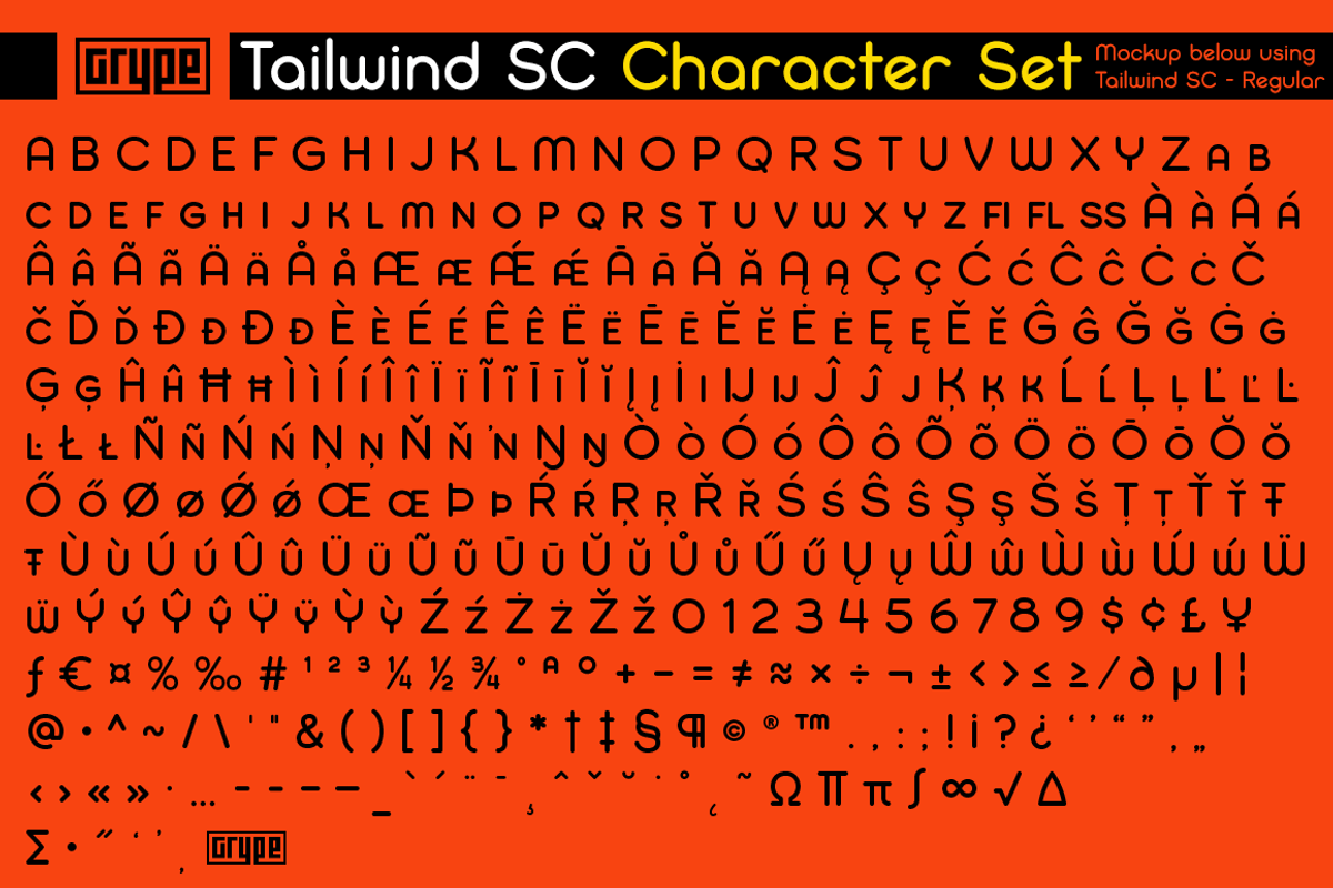 Tailwind SC Family preview 3
