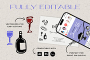 Dinner Party French Wine Pack, an Illustration by Eldorado Design Co. (Thumbnail 3 of 10)