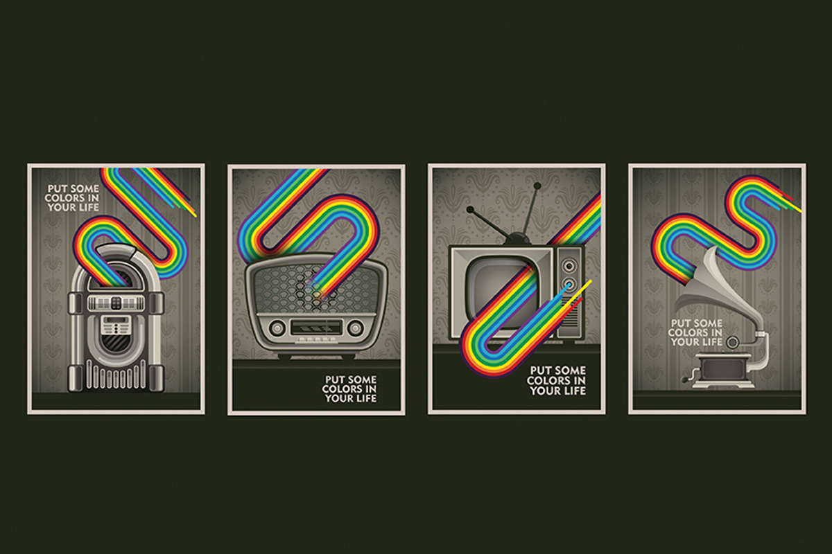 Conceptual vintage posters, a Technology Illustration by Radoman (Photo 6 of 6)