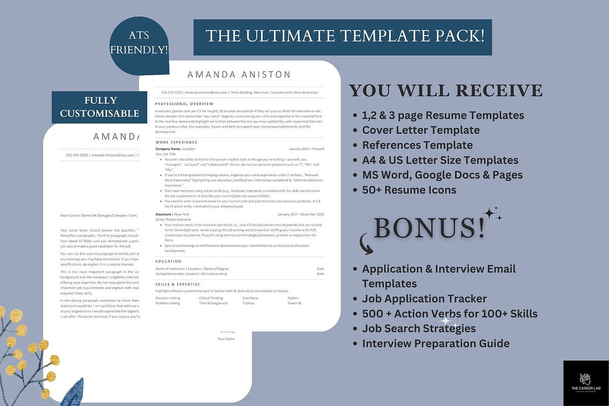 ATS friendly executive cv template, a Resume Template by The Career Lab (Photo 8 of 10)