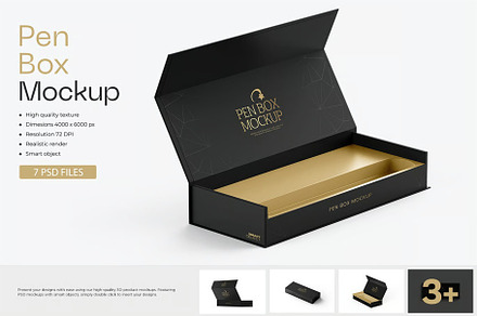 Magnetic Gift Box Mockup, a Packaging Mockup by zphotographystudio