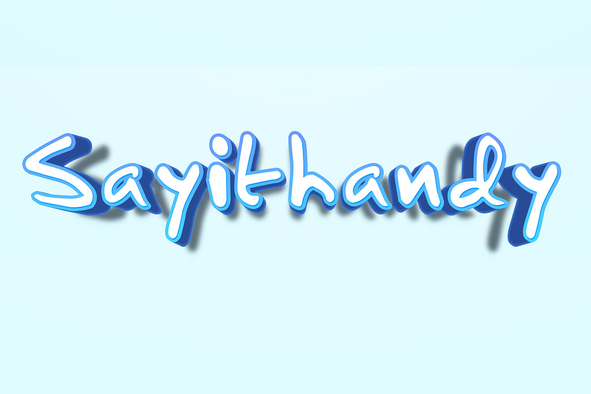 SayitHandy font, a Script Font by soglamun