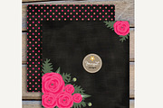 Chalkboard Floral Digital Paper, a Pattern Graphic by JennyL Designs (Thumbnail 4 of 4)