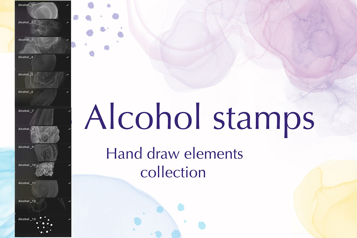 Alcohol Stamps Brushes- Stamp, a Brush Add-On by ElladesignCo (Photo 3 of 8)