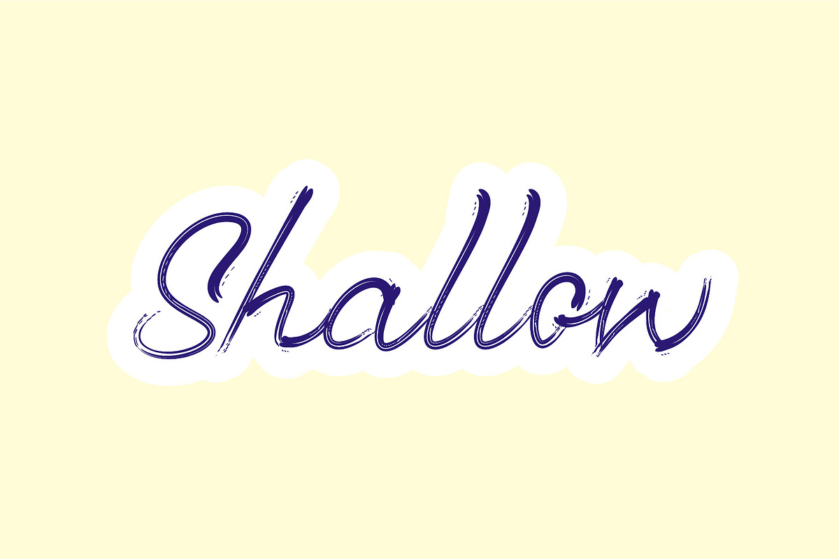 Introducing Shallow - Handwritten Font