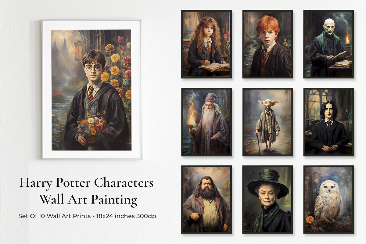 Harry Potter Characters Wall Art, a Person Illustration by The Dark Matter Art (Photo 1 of 4)