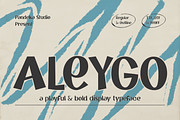 Aleygo - Playful Bold Display, a Handwritten Font by Pandeka Studio (Thumbnail 1 of 9)