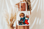 Christmas Reading Clipart, an Illustration by Pixels.Craft (Thumbnail 6 of 7)
