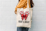 Merry And Bright Candy Cane PNG, a Seasonal Illustration by CrexoraLab (Thumbnail 4 of 4)
