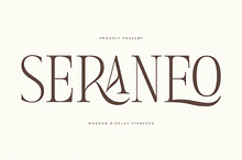 Seraneo Modern Display Typeface