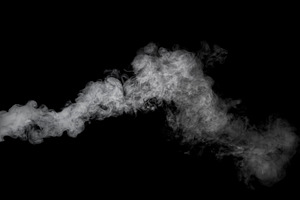 Smoke on black background
