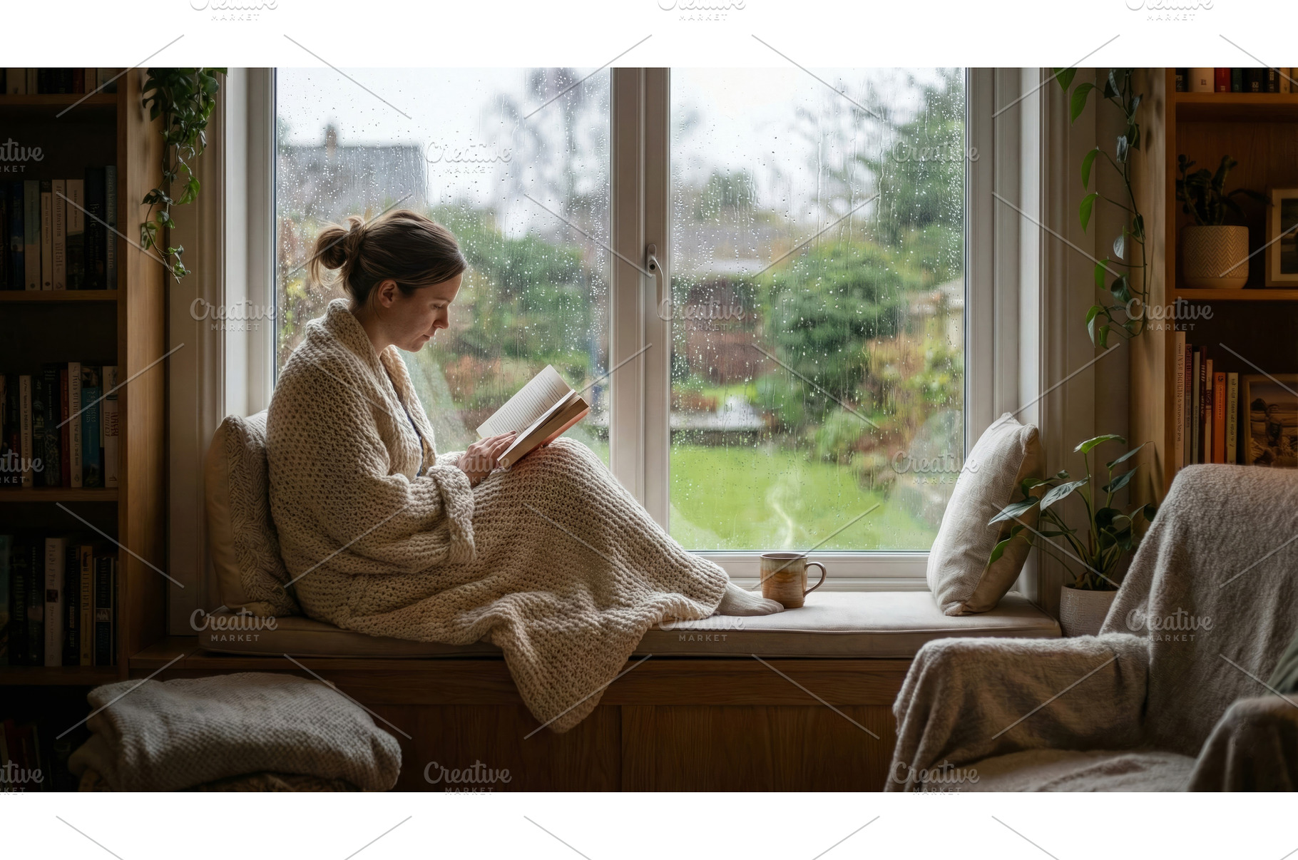 Woman Reading by the Window, an Architecture Photo by CREATIVEDEF