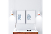 Poster Frame Mockup Set, a Print Template by GreatFruit (Thumbnail 6 of 8)