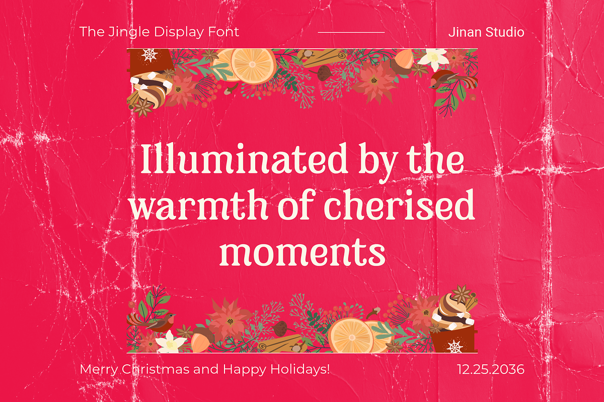 The Jingle - Christmas Typeface, a Serif Font by Ainun Jinan (Photo 4 of 9)