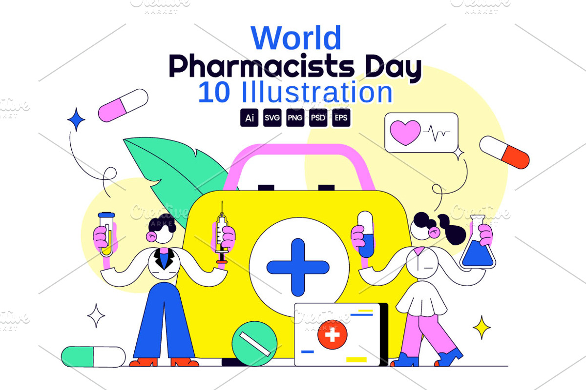 10 World Pharmacists Day, a Healthcare Illustration by denayunebgt (Photo 1 of 4)