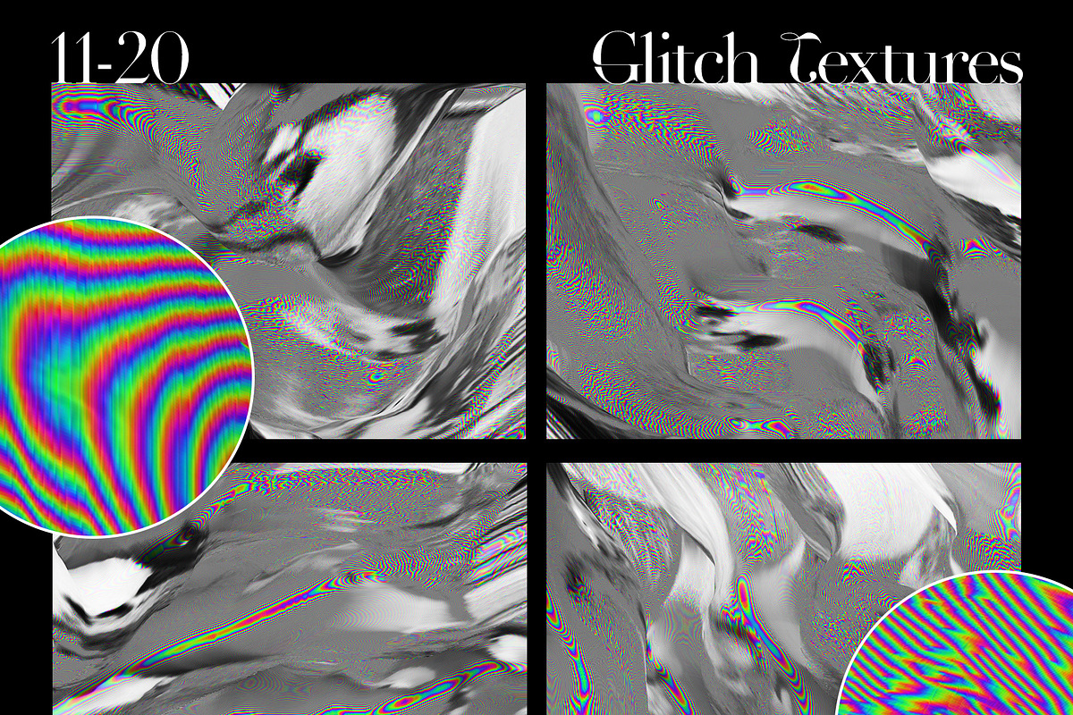 Y2K GLITCH Chrome Textures & Shapes, a Texture Graphic by Oksana Trygub (Photo 18 of 21)