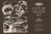 Vintage Collage Creator Kit 750+ PNG, an Object Graphic by iHemalaya (Thumbnail 1 of 10)
