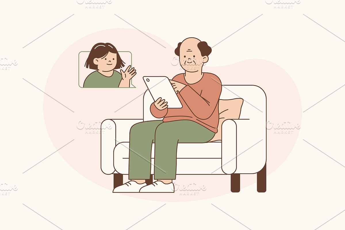 Vibrant Senior Life Illustration, an Object Graphic by Jump Studio (Photo 9 of 12)