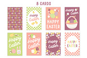 Happy Easter patterns elements cards, a Pattern Graphic by RevolutionizZed (Thumbnail 8 of 16)