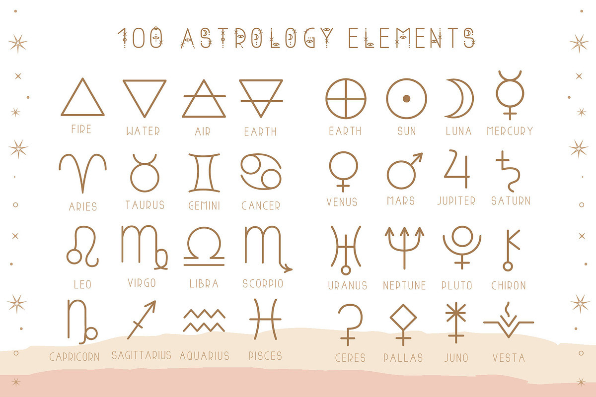 Astrology mystical font preview 7
