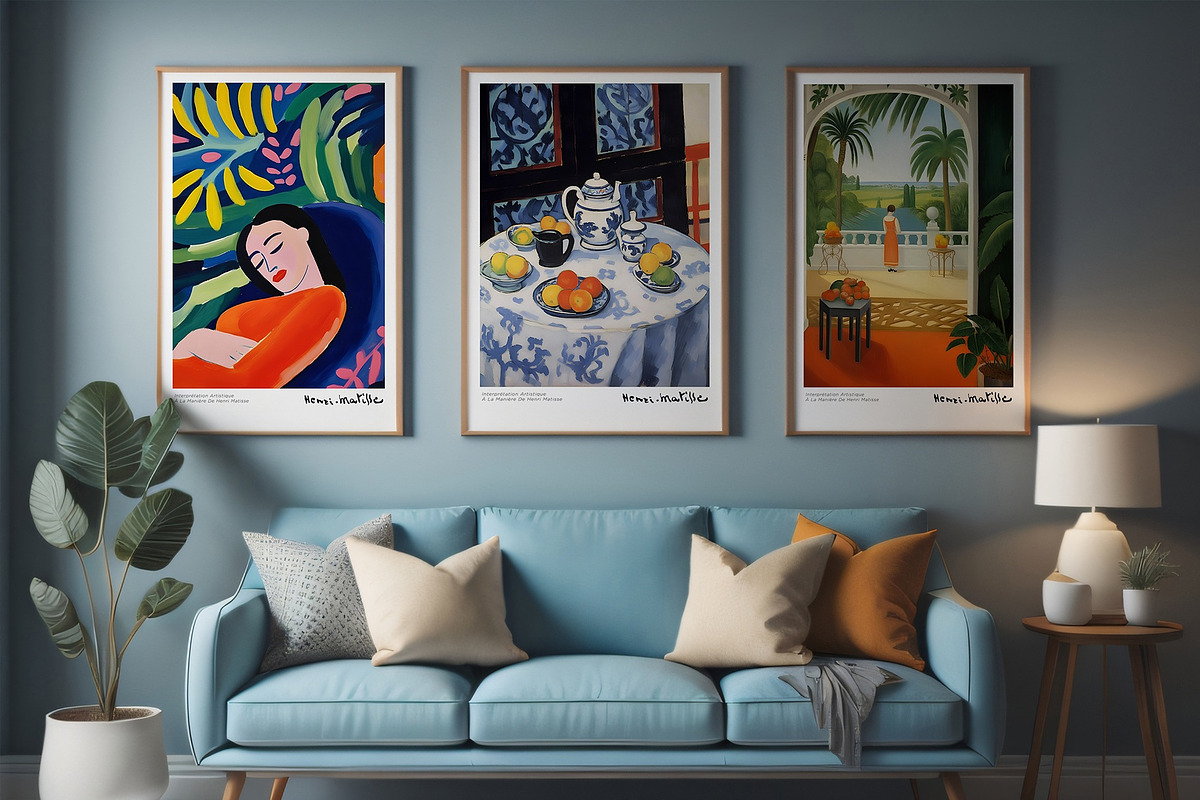 Matisse Inspired Modern Art Poster, a Decorative Illustration by Vibrand Studio (Photo 7 of 12)