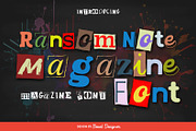 Ransom Note Magazine, a Font by Beast Designer (Thumbnail 1 of 2)