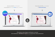 Certificate Template | Canva & Word, a Stationery Template by TelaTemplates (Thumbnail 3 of 5)