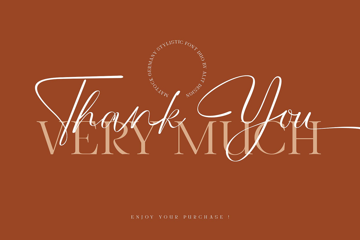 Mattock Germany Font Duo, a Script Font by alit design (Photo 21 of 21)