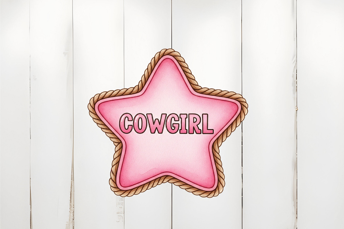 Summer Cowgirl Sublimation Clipart, an Illustration by Watercolor design (Photo 5 of 6)
