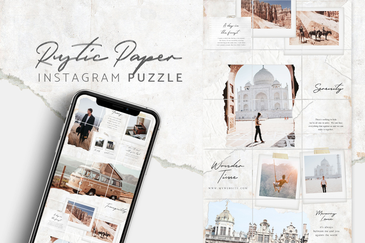 PUZZLE Bundle Instagram CANVA PS, a Social Media Template by Eviory (Photo 34 of 50)