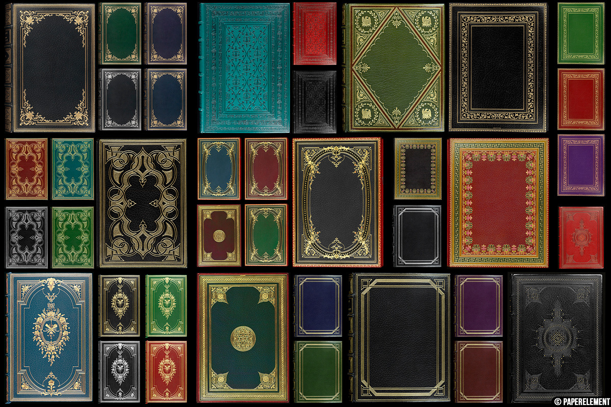 101 High-Res Antique Book Covers, a Texture Graphic by Paper Element (Photo 5 of 13)