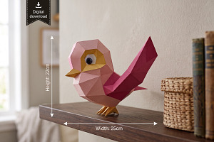 Sparrow bird - 3d papercraft