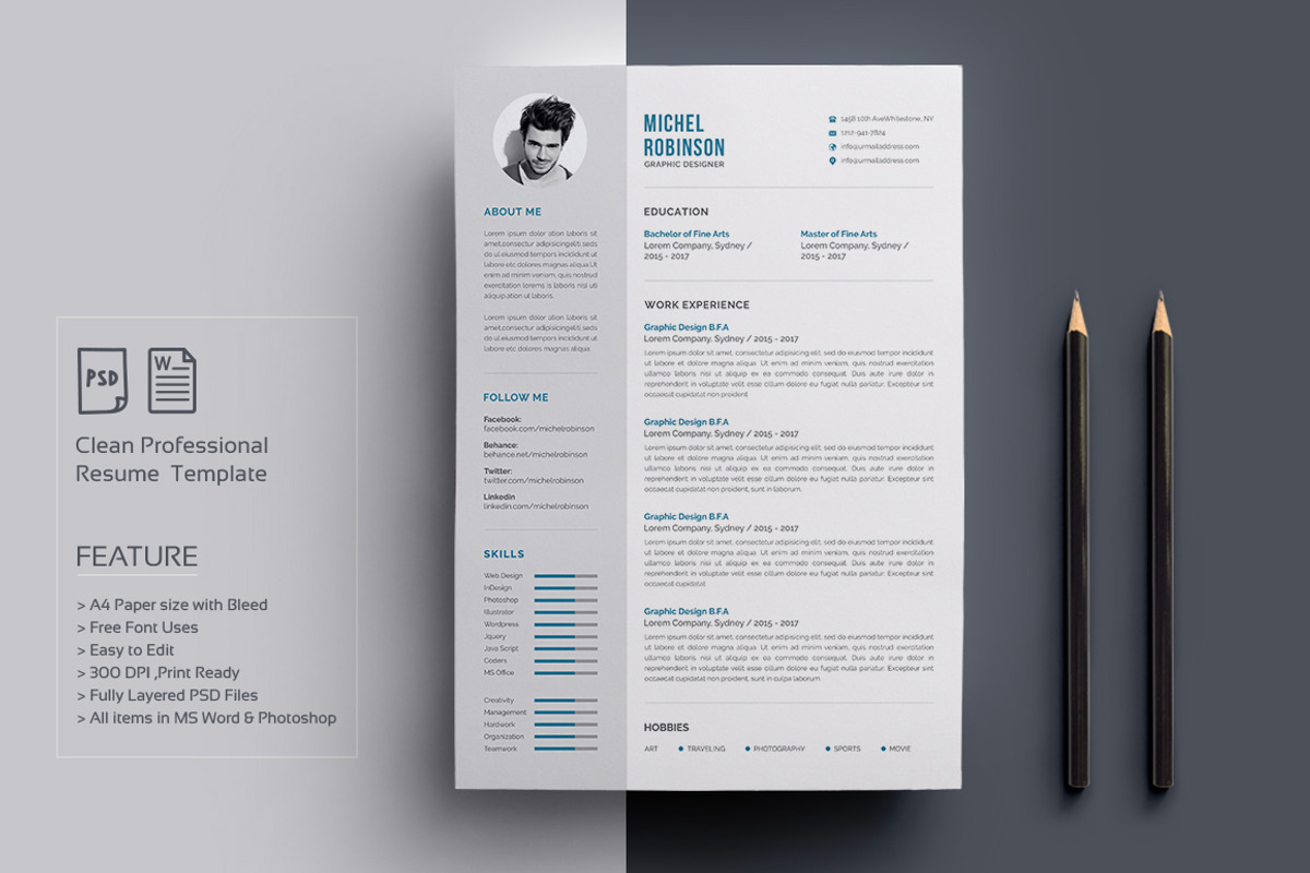 Resume/CV, a Resume Template by deviserpark (Photo 3 of 4)