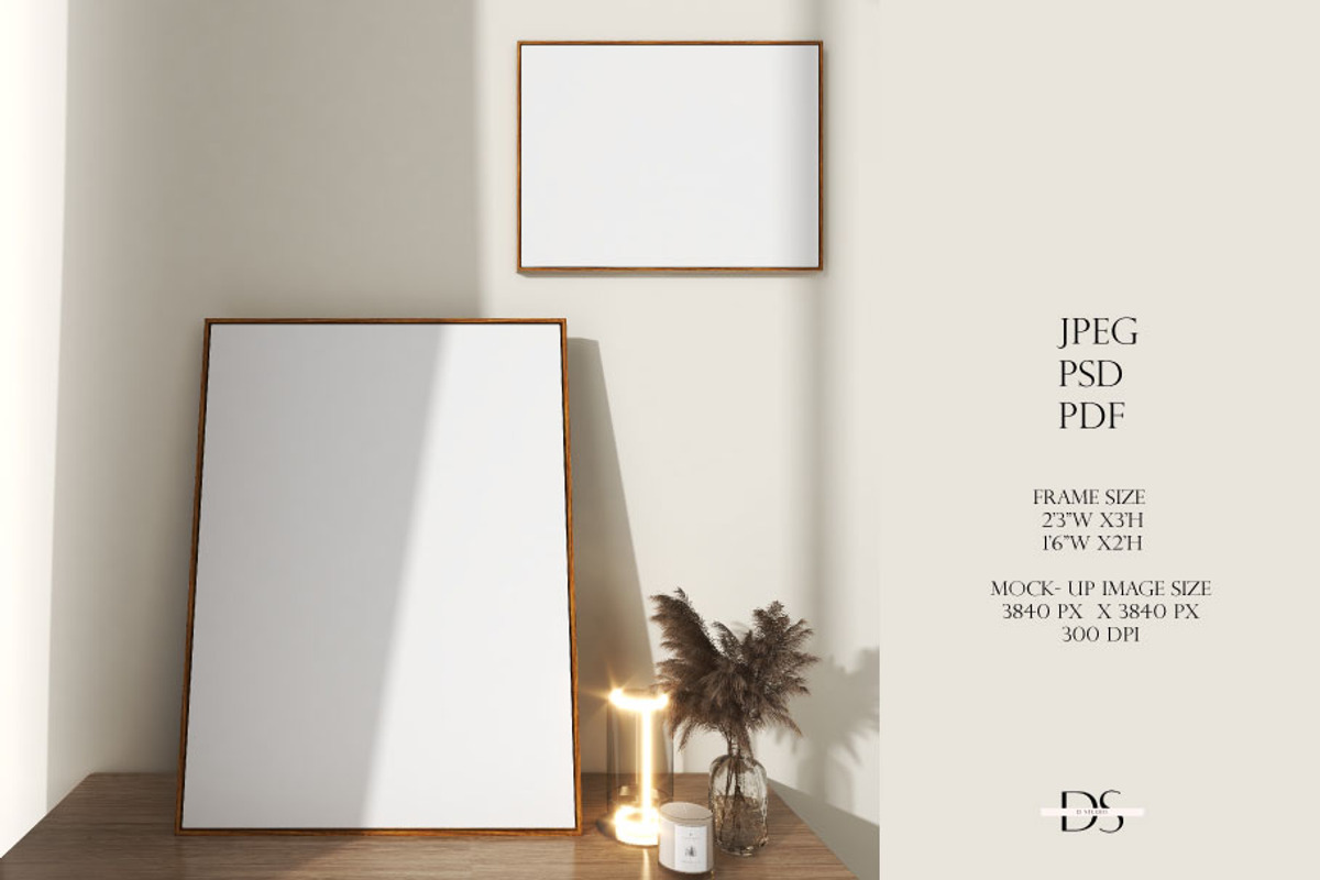PSD frame mockup for wall art, a Print Template by DSTUDIO888 (Photo 2 of 4)