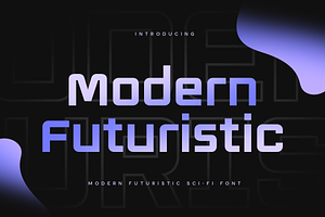 Modern Futuristic - Scifi Font, a Sans Serif Font by Hamz Studio