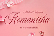 Romantica Caligraphy Modern Font, a Font by RHD Creative Studio (Thumbnail 1 of 9)